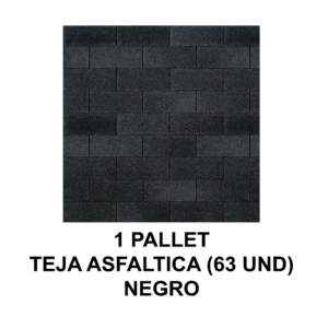 Pallet de Teja Asfaltica 3.0 M2 Negro (63 unidades)